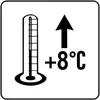 Verarbeitungstemperatur über +8C