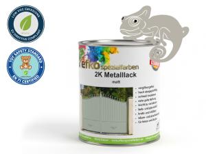 2K Metalllack Seidengrau RAL 7044