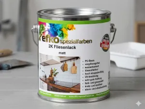 2K Fliesenfarbe Graphitschwarz RAL 9011