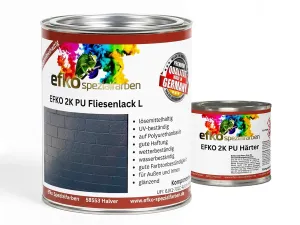 2K PU Fliesenlack L Beigebraun RAL 8024