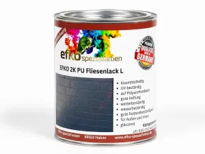 2K PU Fliesenlack L Anthrazitgrau RAL 7016
