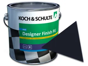 Designer Finish PU Schwarzblau RAL 5004