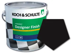 Designer Finish Schwarzbraun RAL 8022