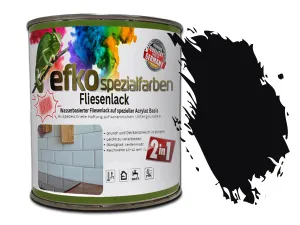 Fliesenlack 2in1 Tiefschwarz RAL 9005