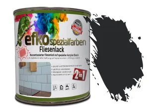 Fliesenlack 2in1 Graphitschwarz RAL 9011