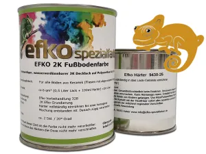 2K Fußbodenfarbe Honiggelb RAL 1005 seidenglänzend