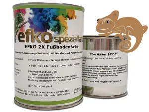 2K Fußbodenfarbe Braunbeige RAL 1011 matt