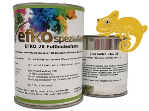 2K Fußbodenfarbe Zitronengelb RAL 1012 matt