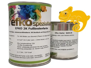 2K Fußbodenfarbe Rapsgelb RAL 1021 matt
