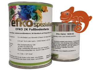 2K Fußbodenfarbe Rotorange RAL 2001 matt
