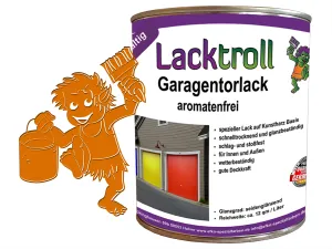 Garagentorlack Gelborange RAL 2000