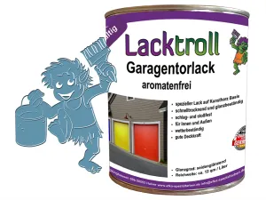 Garagentorlack Pastellblau RAL 5024