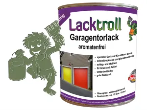 Garagentorlack Resedagrün RAL 6011