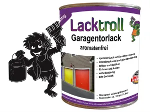 Garagentorlack Schwarzbraun RAL 8022