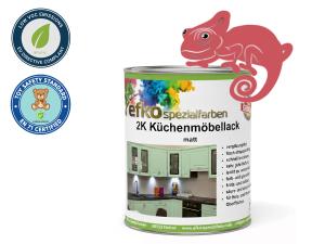 2K Küchenmöbellack Rose RAL 3017 Set