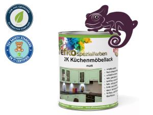 2K Küchenmöbellack Purpurviolett RAL 4007 Set