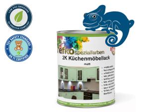 2K Küchenmöbellack Enzianblau RAL 5010 Set