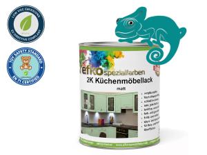 2K Küchenmöbellack Türkisblau RAL 5018 Set