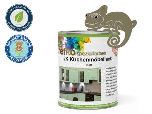 2K Küchenmöbellack Schilfgrün RAL 6013 Set