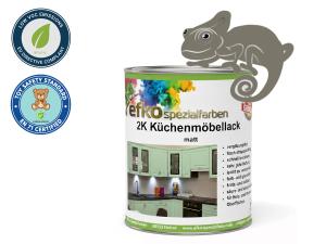 2K Küchenmöbellack Moosgrau RAL 7003 Set