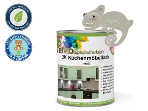 2K Küchenmöbellack Kieselgrau RAL 7032 Set