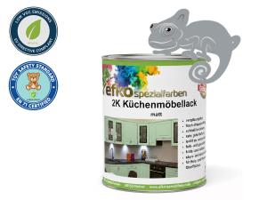 2K Küchenmöbellack Fenstergrau RAL 7040 Set