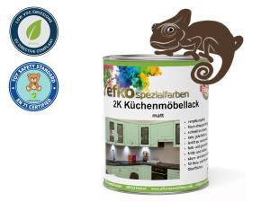 2K Küchenmöbellack Terrabraun RAL 8028 Set