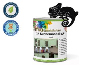 2K Küchenmöbellack Tiefschwarz RAL 9005 Set