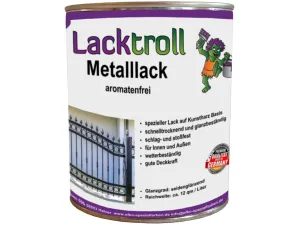 Metalllack in Farben der Alpinacolor - Farbpalette
