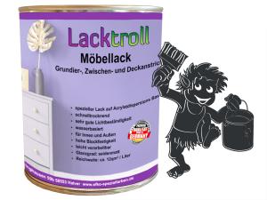Möbellack 3in1 - Schwarzgrau RAL 7021