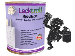 Möbellack 3in1 - Signalschwarz RAL 9004