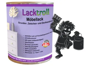 Möbellack 3in1 - Graphitschwarz RAL 9011