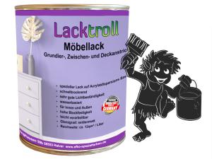 Möbellack 3in1 - Verkehrsschwarz RAL 9017