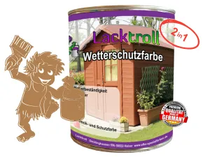 Wetterschutzfarbe 2in1 Braunbeige RAL 1011
