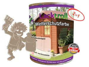 Wetterschutzfarbe 2in1 Graubeige RAL 1019