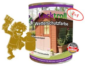 Wetterschutzfarbe 2in1 Currygelb RAL 1027