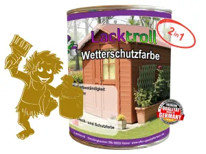 Wetterschutzfarbe 2in1 Currygelb RAL 1027