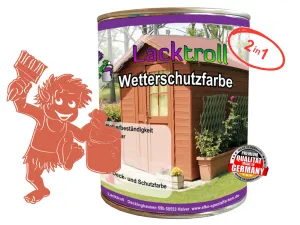 Wetterschutzfarbe 2in1 Lachsorange RAL 2012