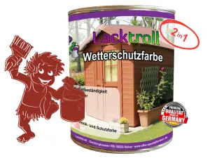 Wetterschutzfarbe 2in1 Tomatenrot RAL 3013