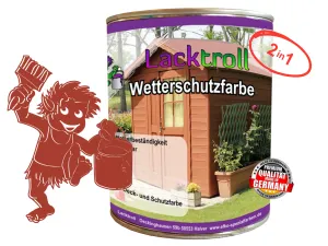 Wetterschutzfarbe Korallenrot RAL 3016