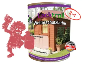 Wetterschutzfarbe 2in1 Rose RAL 3017