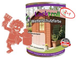 Wetterschutzfarbe 2in1 Lachsrot RAL 3022