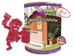 Wetterschutzfarbe 2in1 Himbeerrot RAL 3027