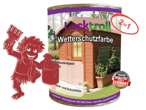 Wetterschutzfarbe 2in1 Orientrot RAL 3031