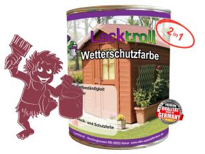 Wetterschutzfarbe 2in1 Rotviolett RAL 4002