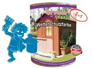 Wetterschutzfarbe 2in1 Himmelblau RAL 5015