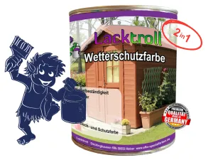 Wetterschutzfarbe 2in1 Nachtblau RAL 5022