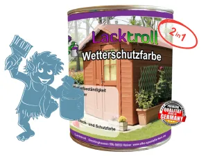 Wetterschutzfarbe 2in1 Pastellblau RAL 5024