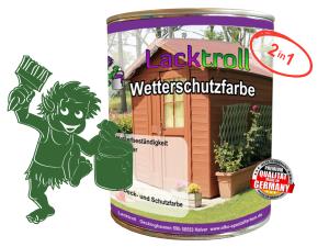 Wetterschutzfarbe 2in1 Smaragdgrün RAL 6001