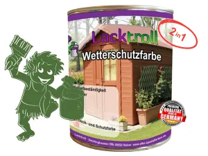 Wetterschutzfarbe 2in1 Grasgrün RAL 6010